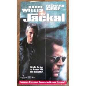The Jackal (VHS Video Tape 1998) Bruce Willis Richard Gere Action Movie Vintage